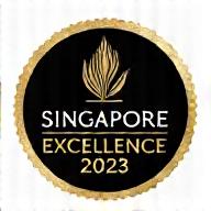 Singapore Culinary Excellence 2023 Award logo.